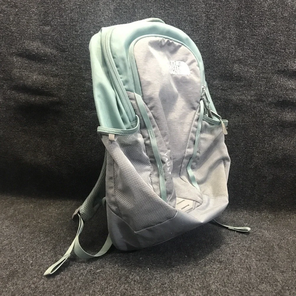 The North Face NF0A3KVA Vault 26L Backpack FlexVent System Teal & Gray Daypack